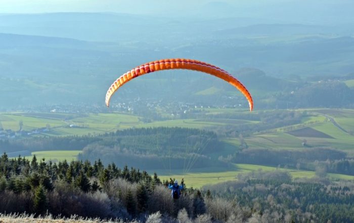 Gleitschirmfliegen in der Rhön