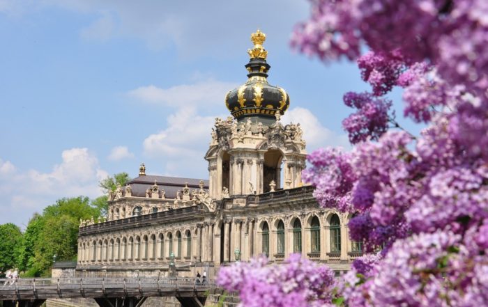 Zwinger in Dresden im Frühling
