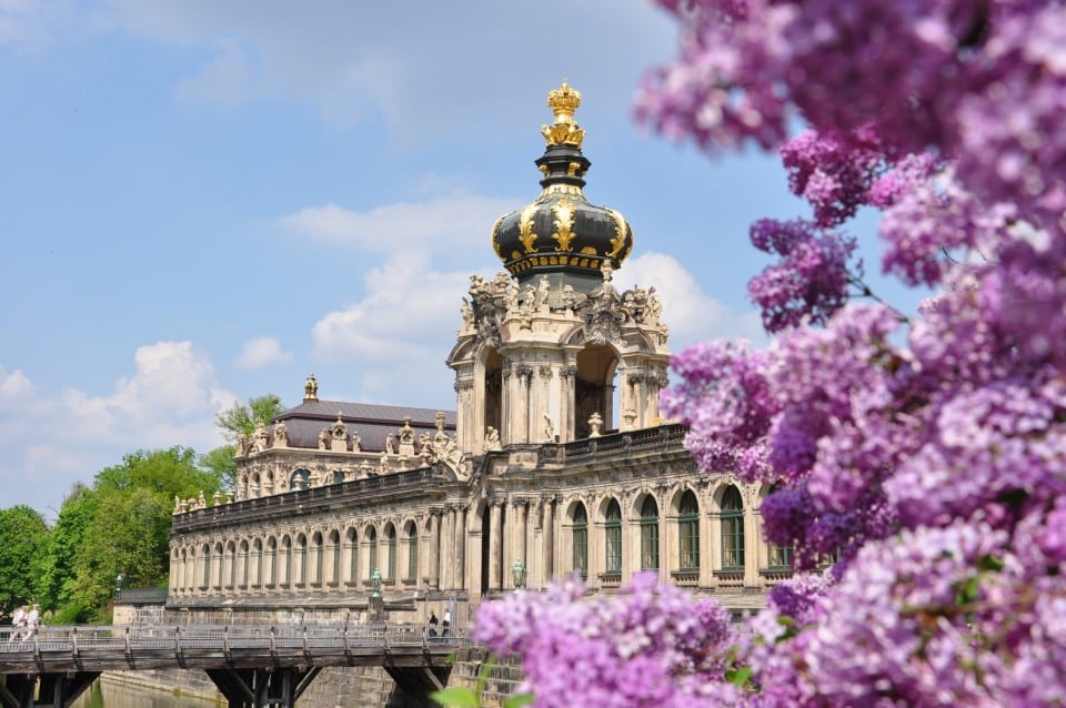 Zwinger in Dresden im Frühling