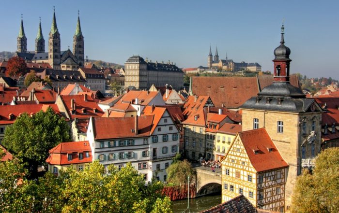 Blick auf die Altstadt von Bamberg