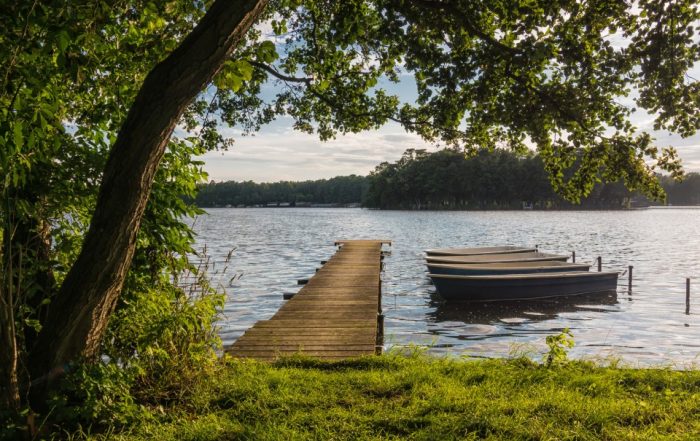 Bootssteg am Untersee bei Bantikow