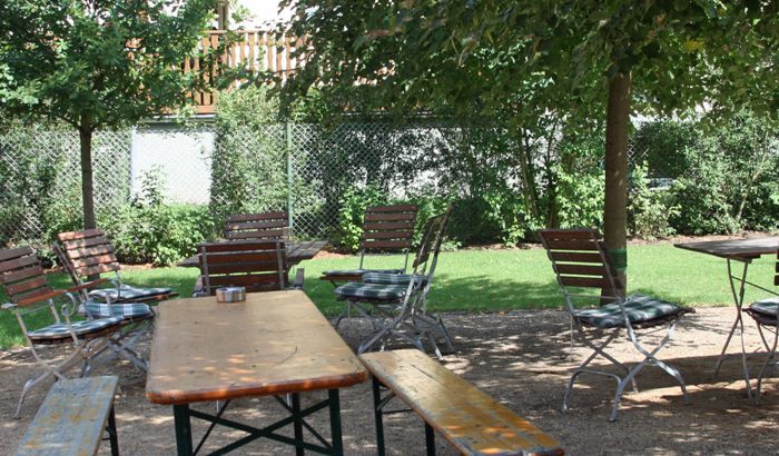Hofladen-Garten der Gläsernen Molkerei in Münchehofe