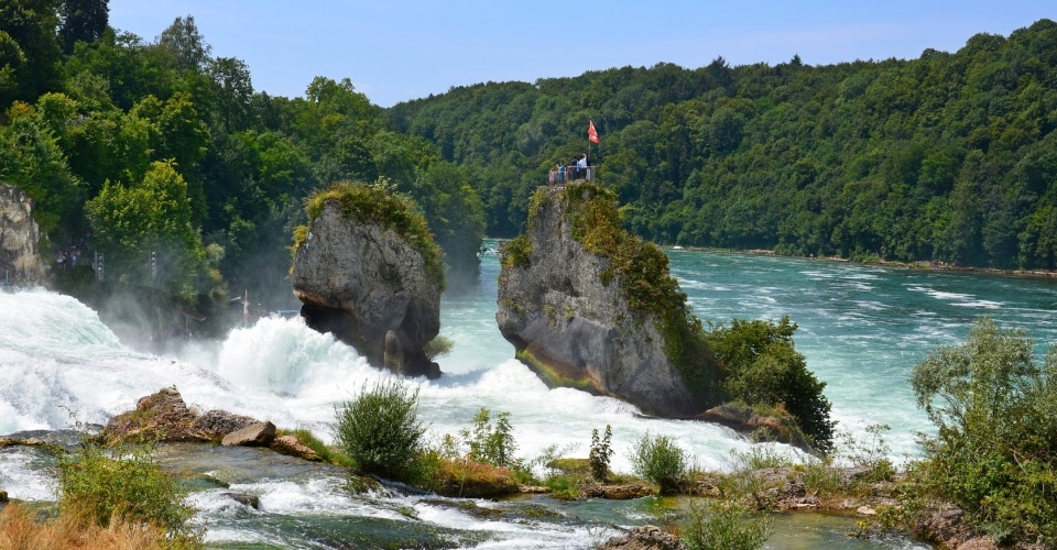 Sicht auf den Rheinfall (Schweiz)