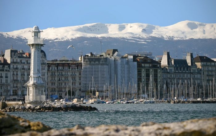 Leuchtturm auf dem Genfer See