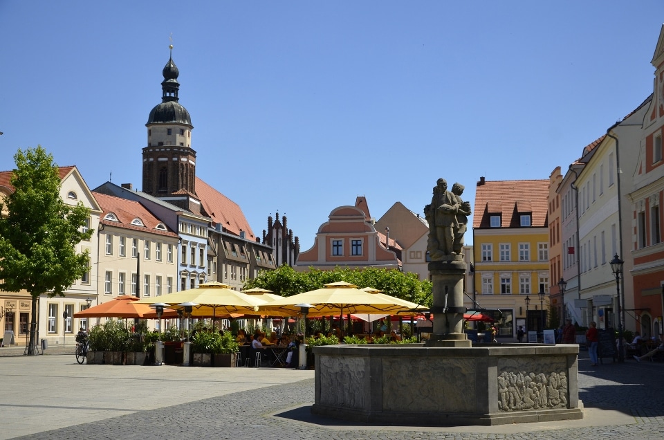 Martkbrunnen am Altmarkt in Cottbus
