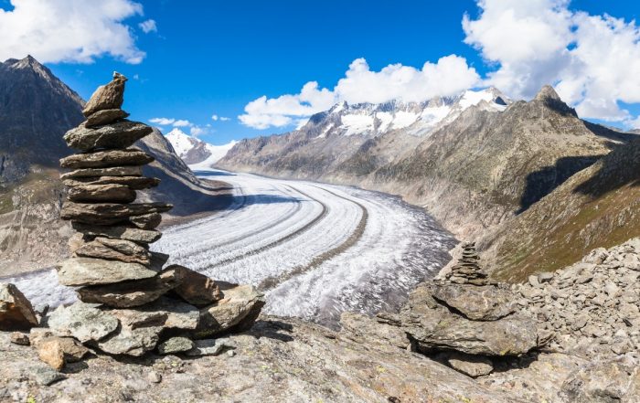 Aletschgletscher im Kanton Wallis