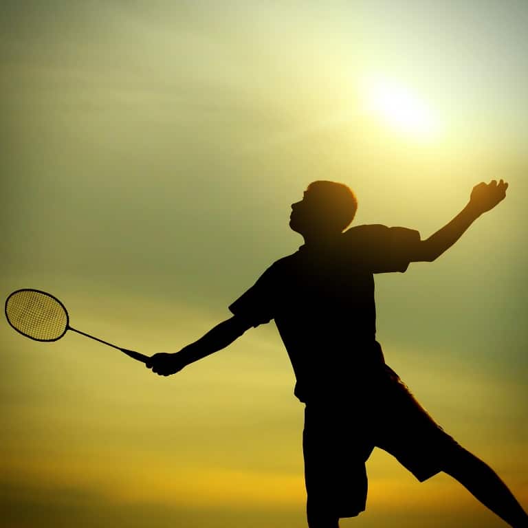 Badminton Spieler, Crossminton