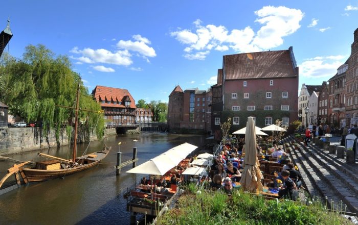 Lüneburger Altstadt am Heideradweg