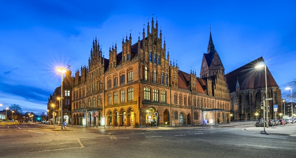 Altes Rathaus mit Marktkirche in Hannover