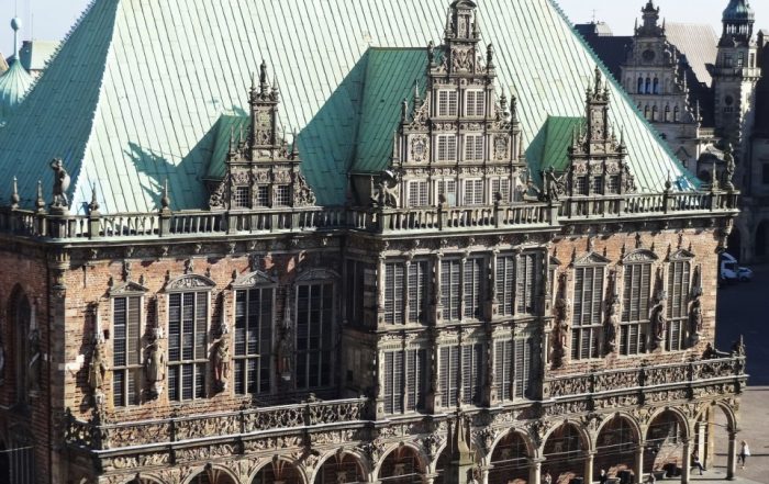 Bremer Rathaus von oben