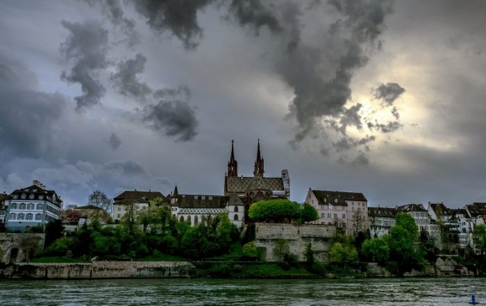 Basel bei Gewitter