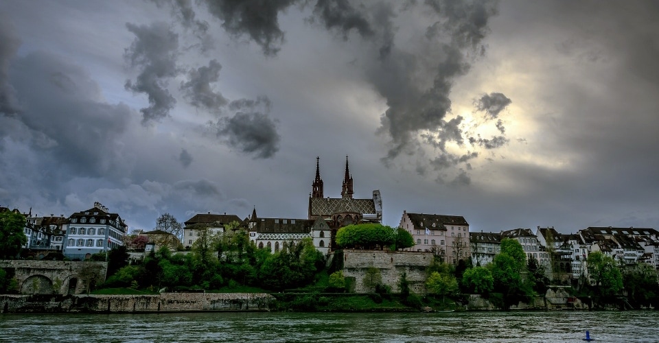 Basel bei Gewitter