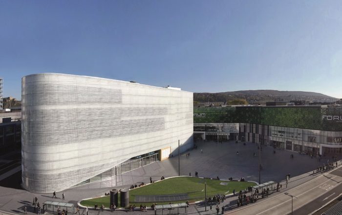 Zentralplatz mit Forum Confluentes und Forum Mittelrhein