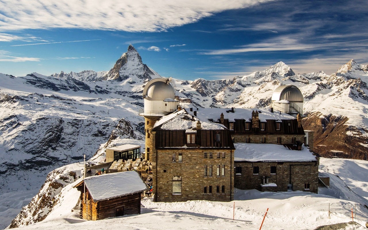 Gornergrat Zermatt mit Blick aufs Matterhorn