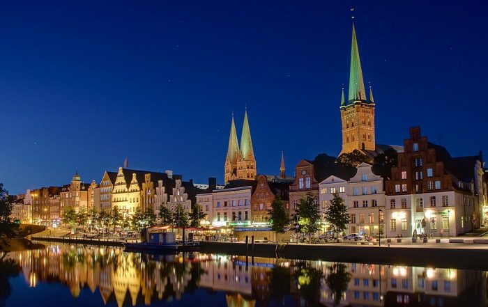 Lübeck bei Nacht