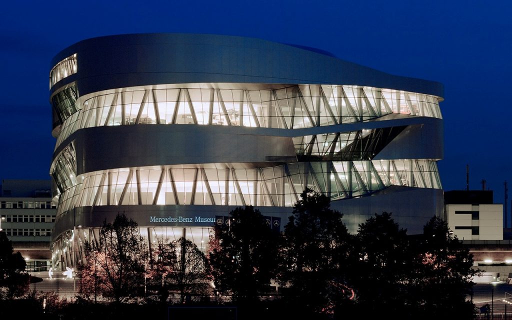 Das Mercedes-Benz Museum in Stuttgart