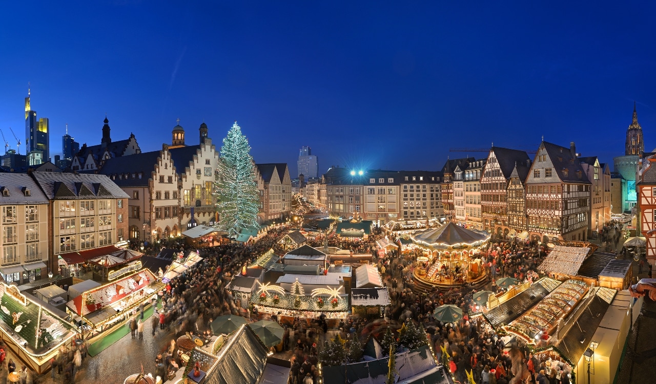 Frankfurter Weihnachtsmarkt: Quetschemännchen und Budenzauber