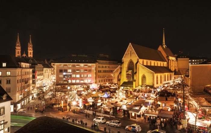 Basler Weihnachtsmarkt auf dem Barfüsser Platz - Weihnachtsmärkte in der Schweiz