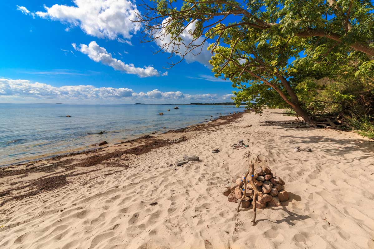 Strand auf Rügen - Radweg Hamburg-Rügen