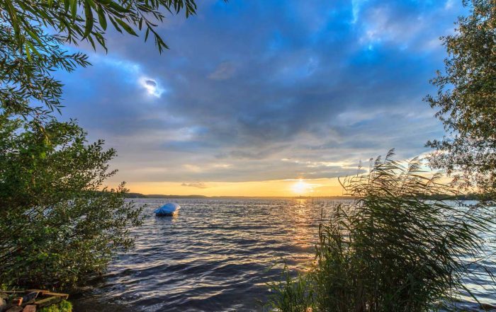 Sonnenuntergang an der Müritz - Mecklenburgische Seen-Radweg