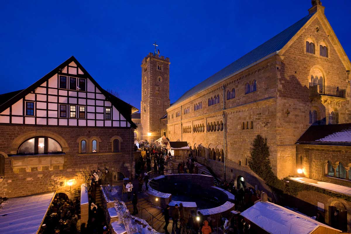 Historischer Weihnachtsmarkt auf der Wartburg - schöne Weihnachtsmärkte