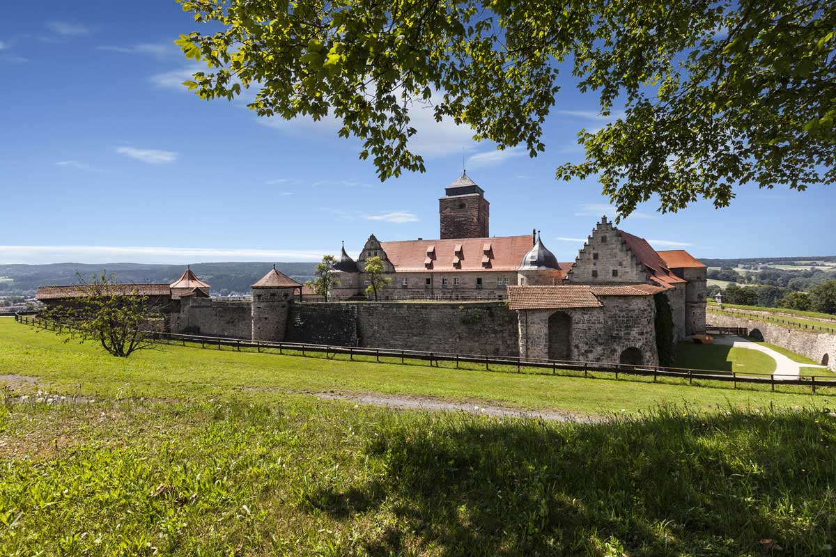 Kronach mit Festung Rosenberg - Frankenweg