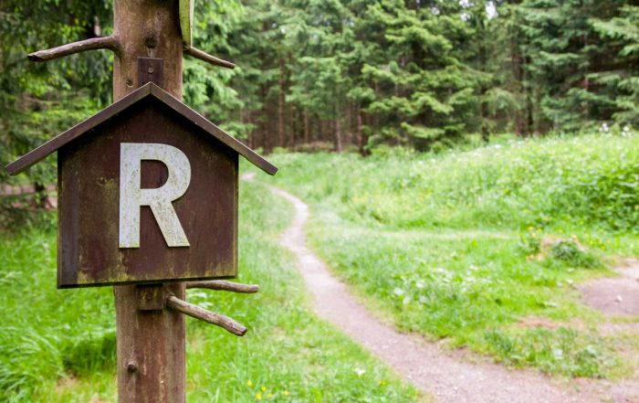 Wegweiser am Rennsteig