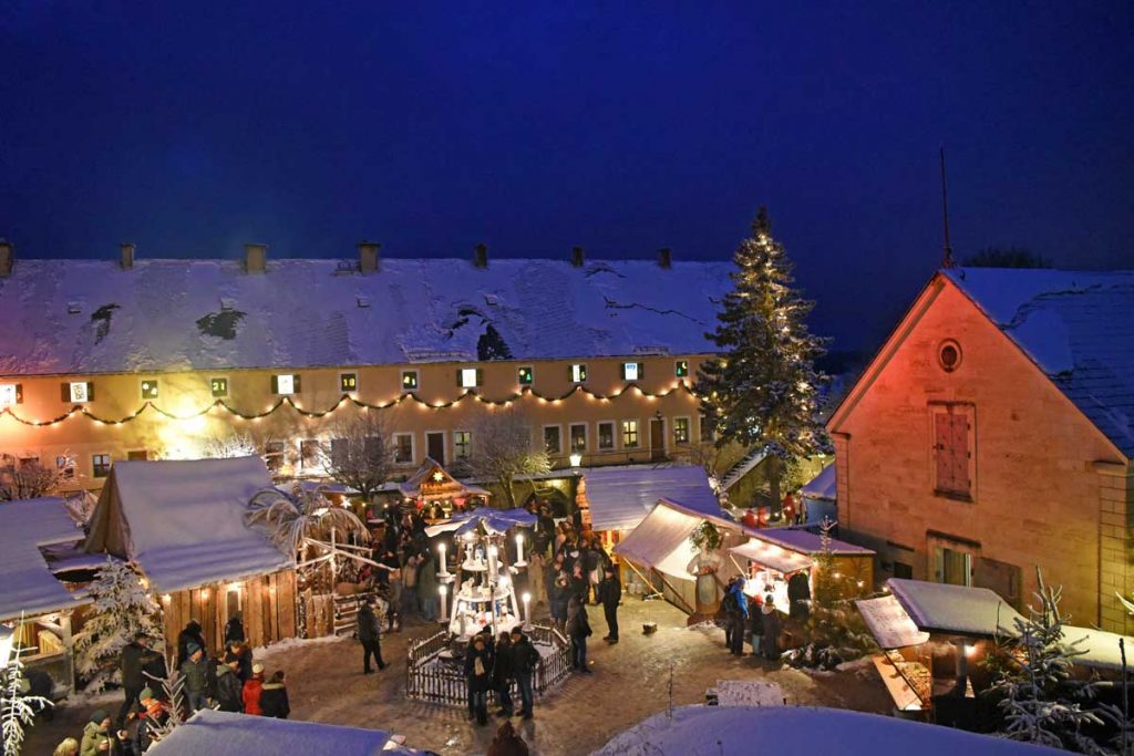 Weihnachtsmarkt auf der Festung Königstein - romantische Weihnachtsmärkte