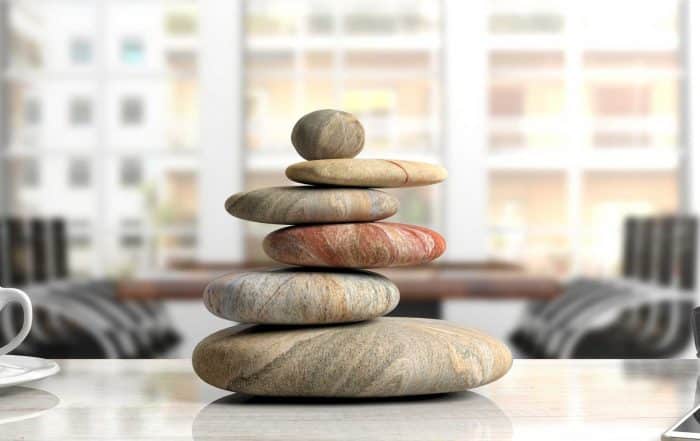 Zen Steine im Büro - Entspannung in Berlin