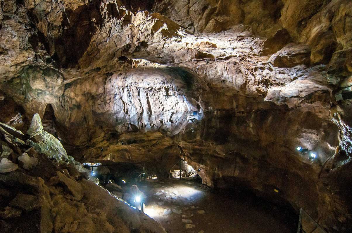 Der so genannte Hübichsaal in der Iberger Tropfsteinhöhle - HöhlenErlebnisZentrum