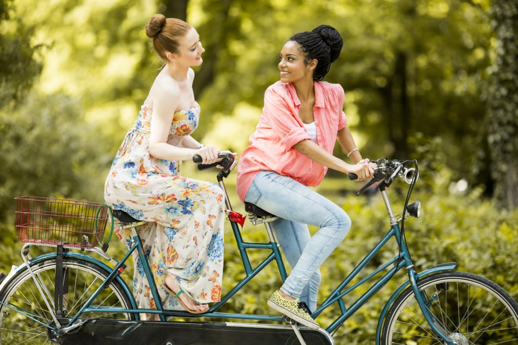 Tandemfahren - der erste Flirt mit dem Frühling