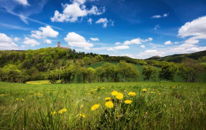 Zweiburgenblick im Eichsfeld - Eichsfeldwanderweg