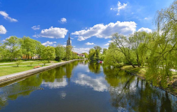 Havelufer in Potsdam - Havel-Radweg