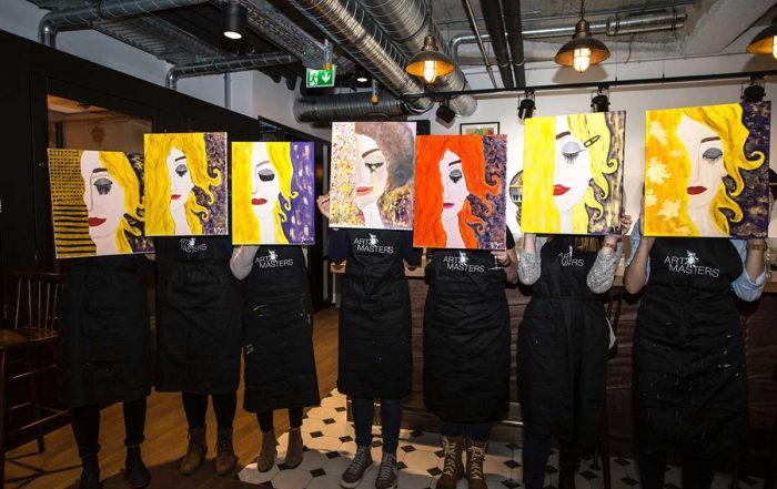 painting party bilder teilnehmer