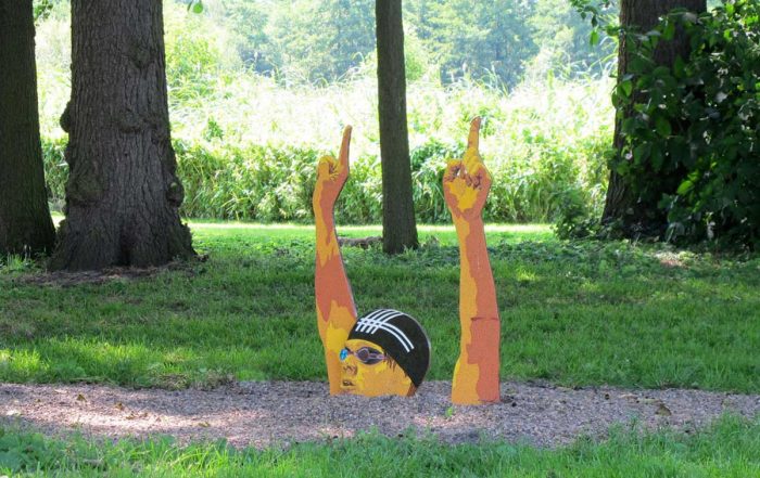 skulptur "schwimmer" eva preckwinkel