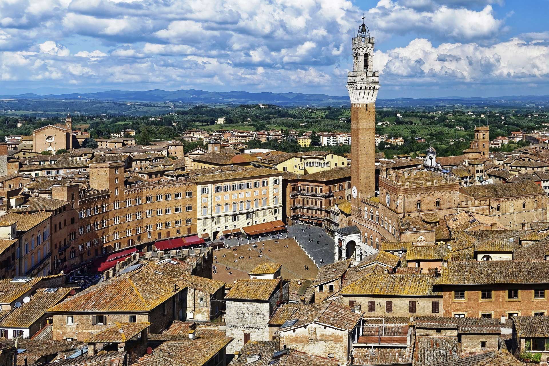 Blick auf Siena