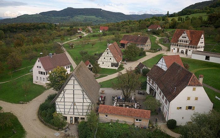 Freilichtmuseum Beuren, Luftbild