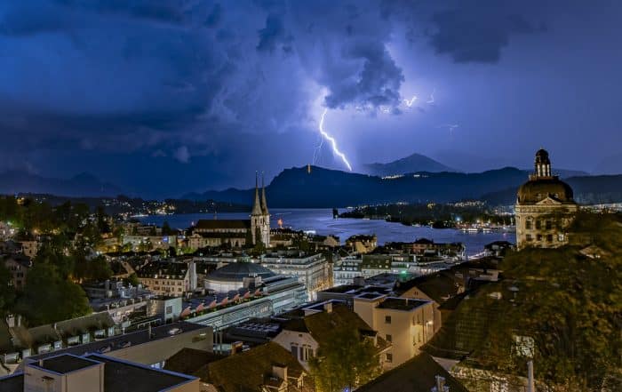 Gewitter über Luzern