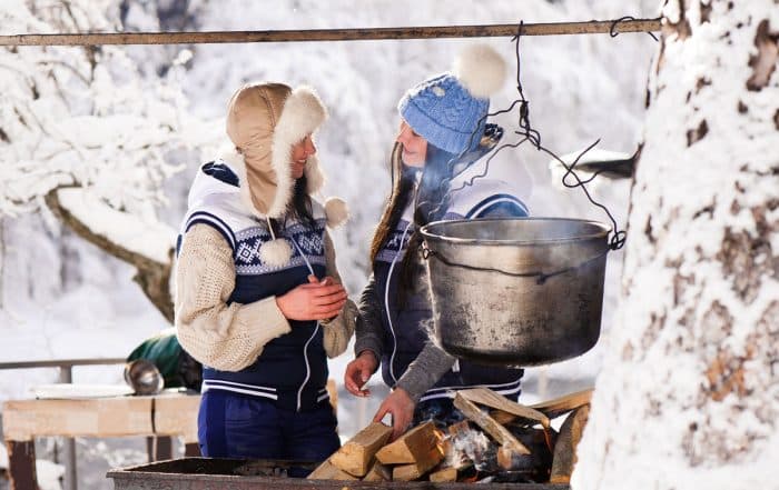 Wintergrillen zu zweit