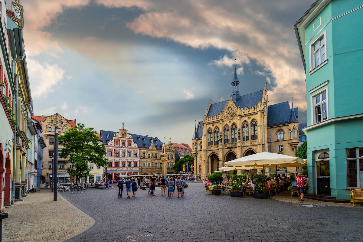 Marktplatz mit Rathaus Erfurt