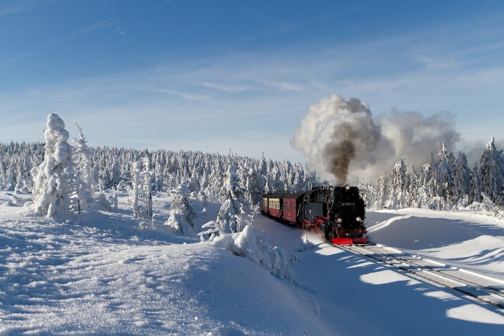 Harzer Schmalspurbahn im Winter - Winterwanderwege im Harz