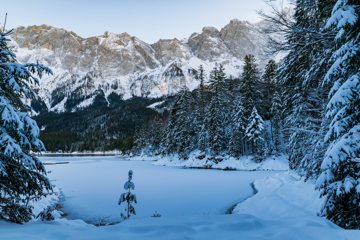 Winter am Eibsee - Winterwanderwege in der Zugspitzregion