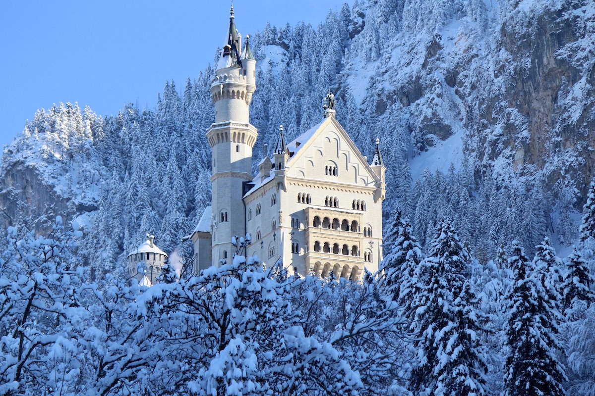 Schloss Neuschwanstein im Winter - Winterzauber