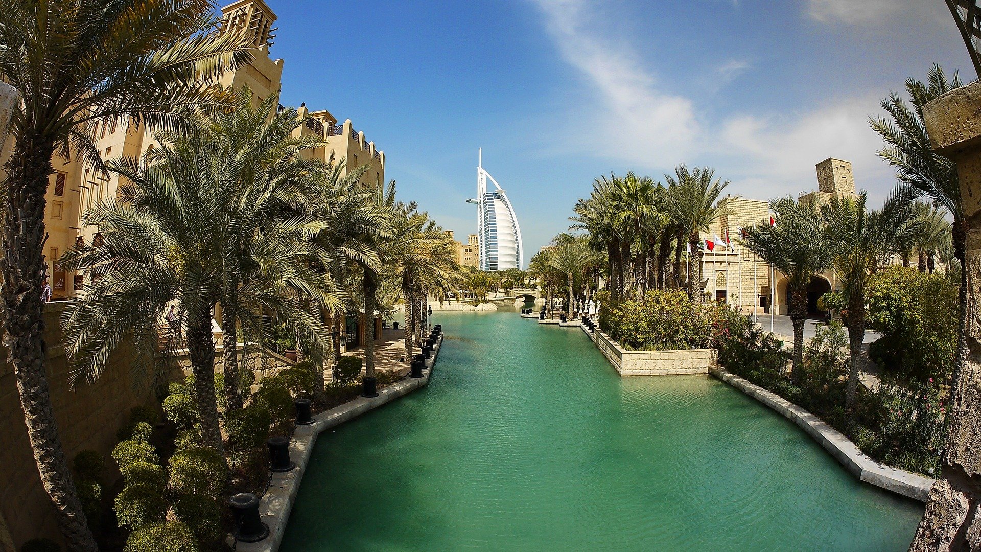 Blick auf Burj al Arab in Dubai