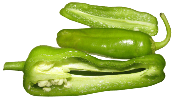 Grüne Spitzpaprika