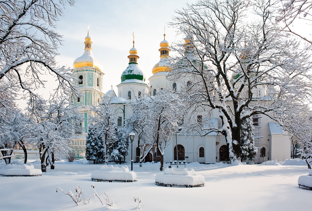 Kiew im Winter - die schneereichsten Städte Europas