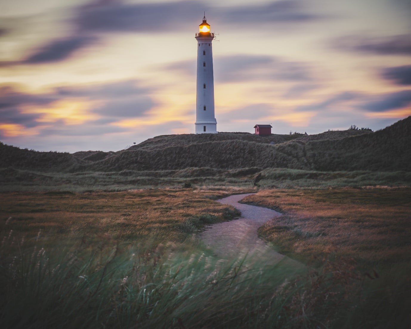 Leuchttrum Fyr in Dänemark - Dänemarks Westküste