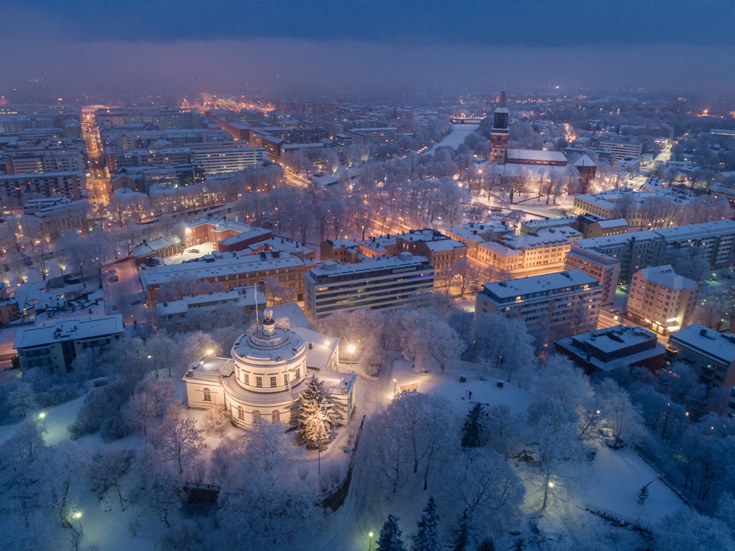 Turku im Winter - die schneereichsten Städte Europas