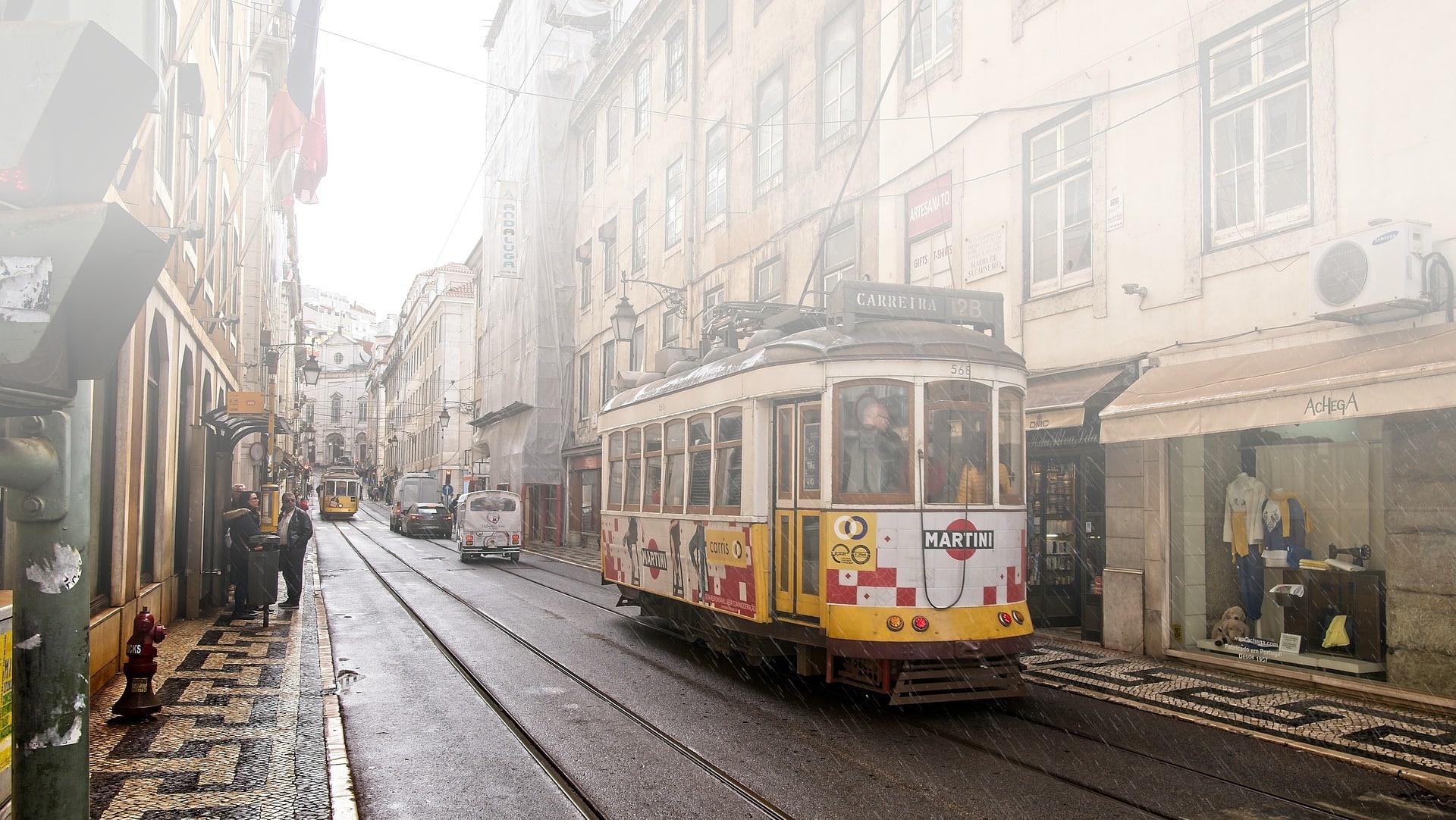 historische Straßenbahn in Lissabon