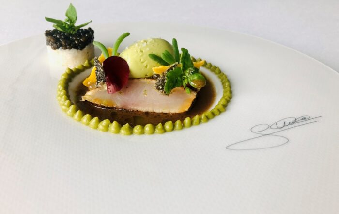 Cédric Schwitzer, Foodbild - Gebeizter Wolfsbarsch